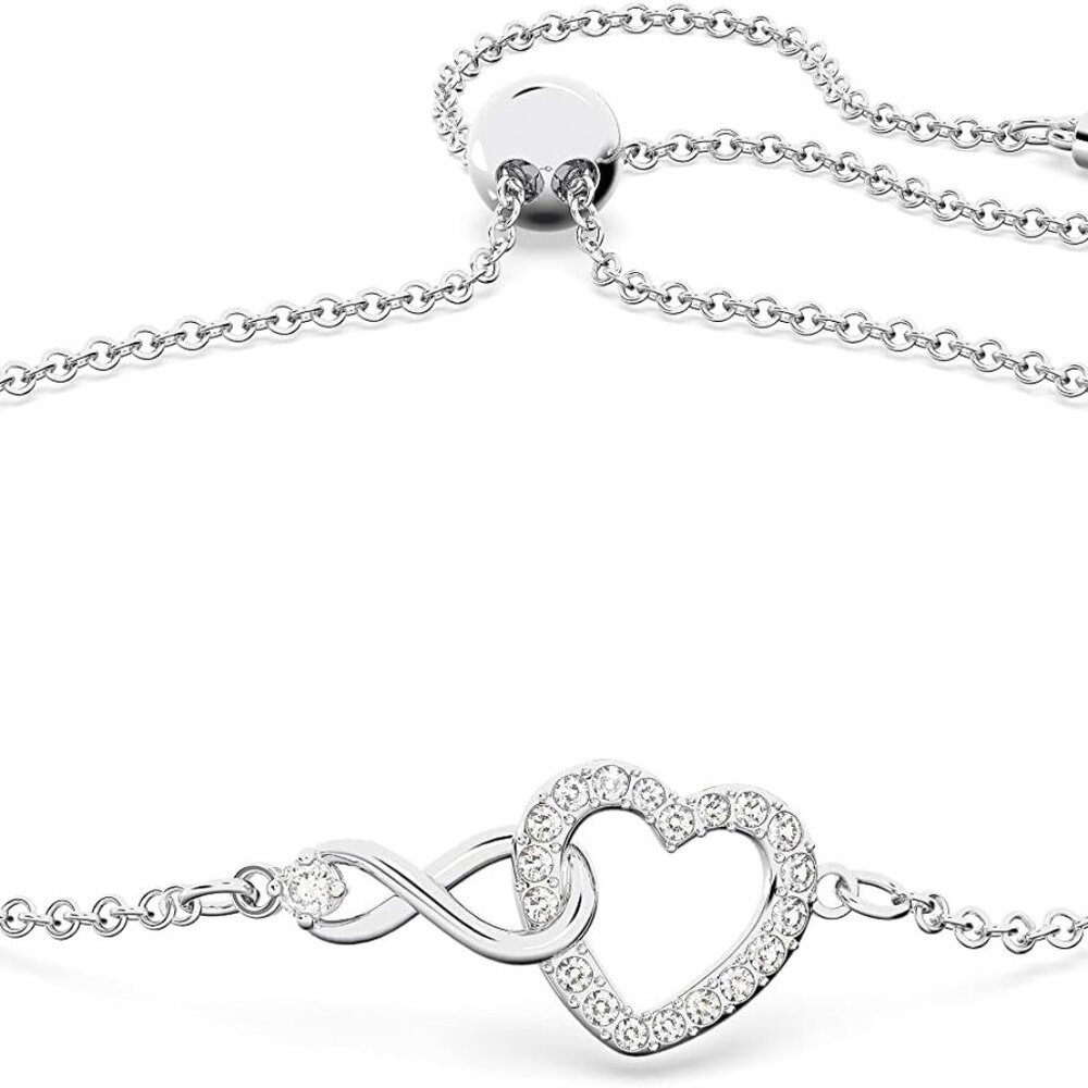 Infinity Heart Jewelry Collection, Necklaces and Bracelets, Rose Gold & Rhodium